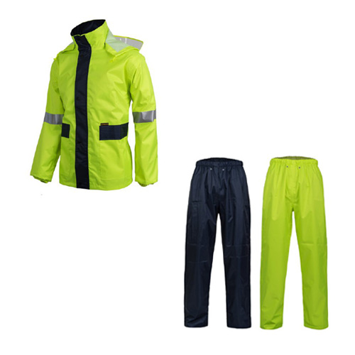 제비표우의 업무용 우의 (형광그린/네이비) SI-170 (M~XXXL)